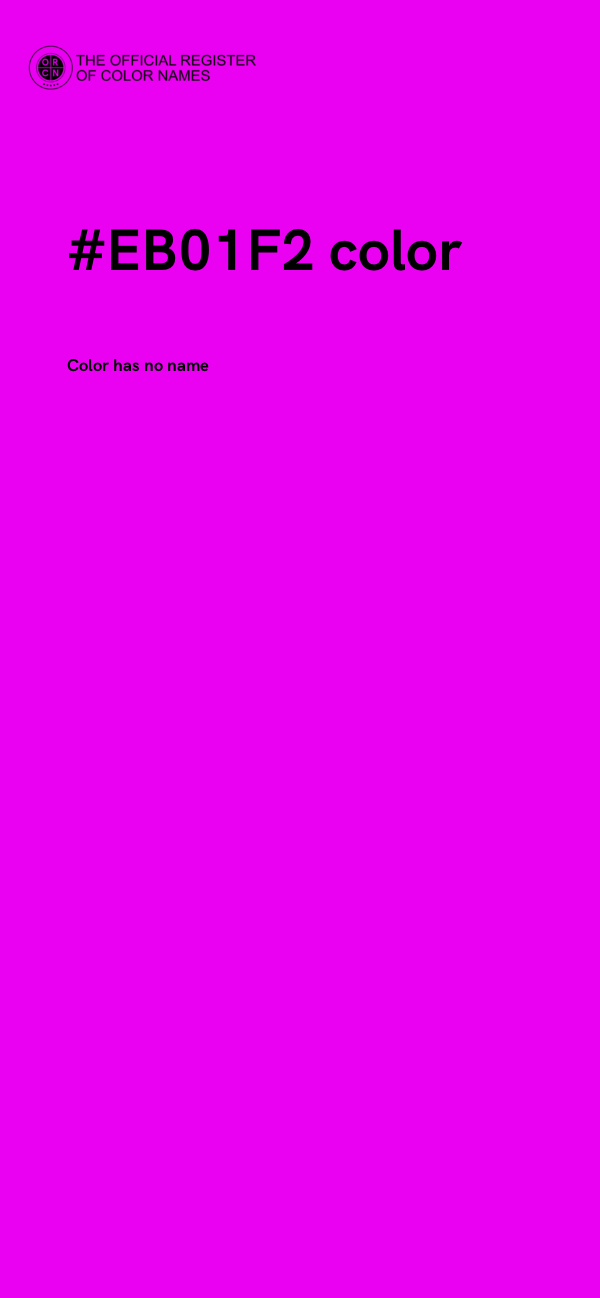 #EB01F2 color image