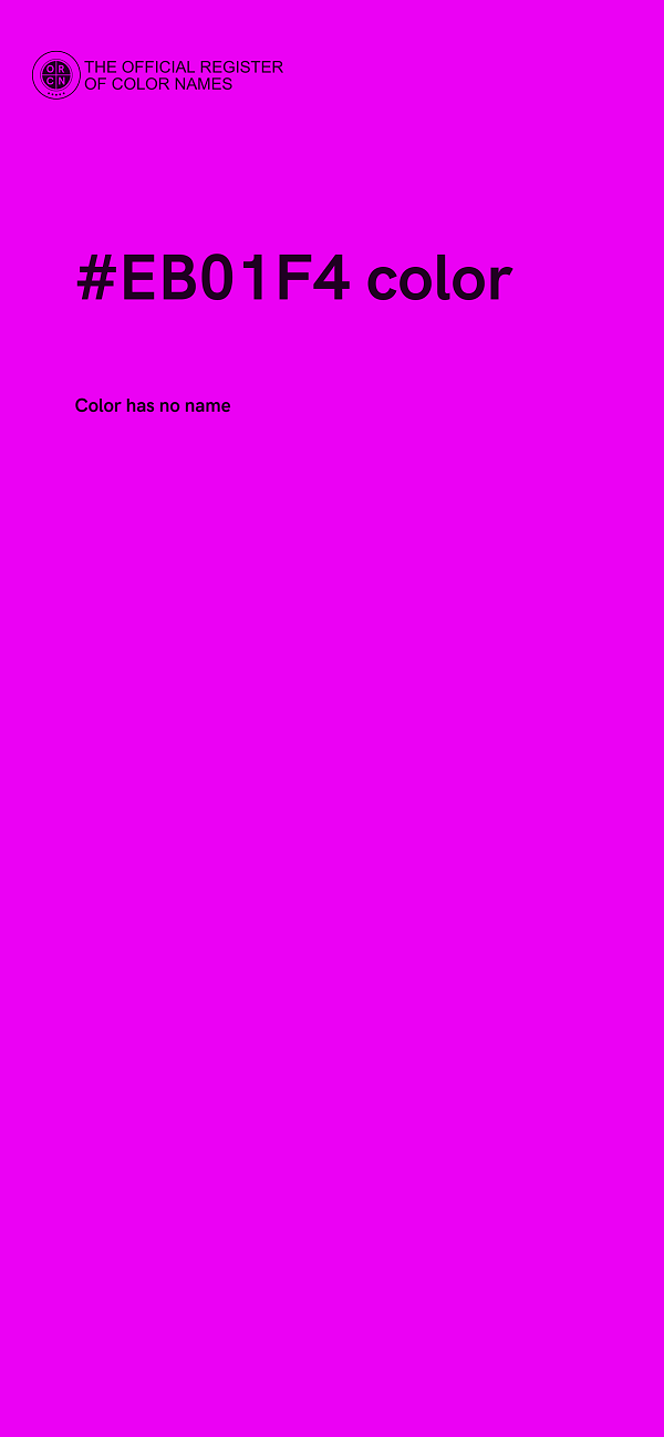#EB01F4 color image