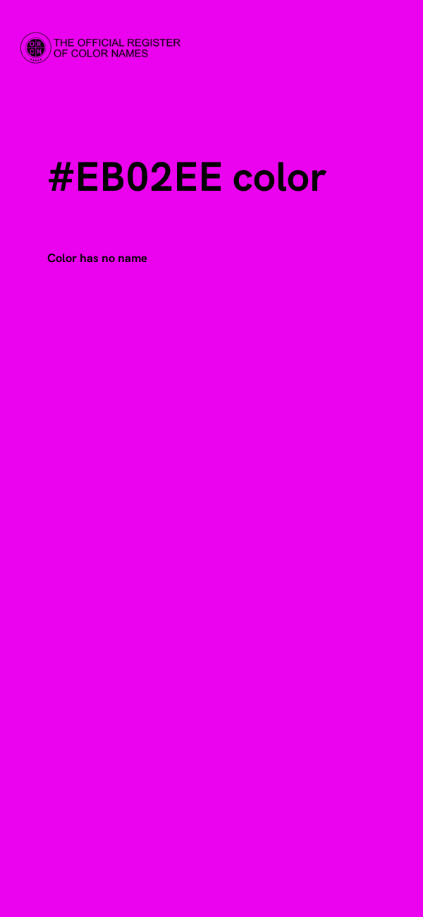 #EB02EE color image
