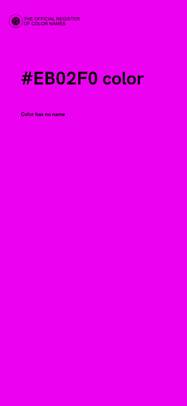 #EB02F0 color image