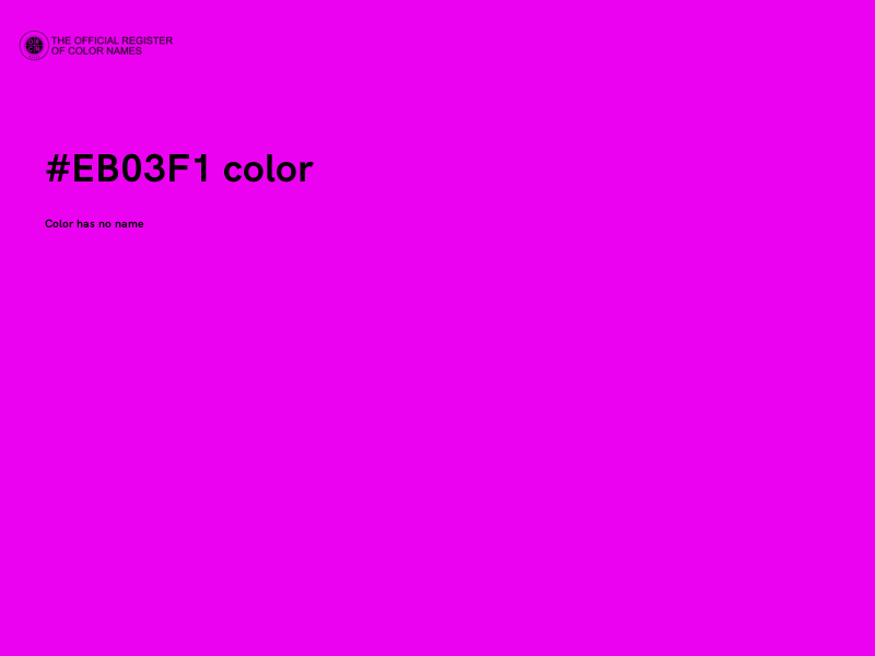 #EB03F1 color image
