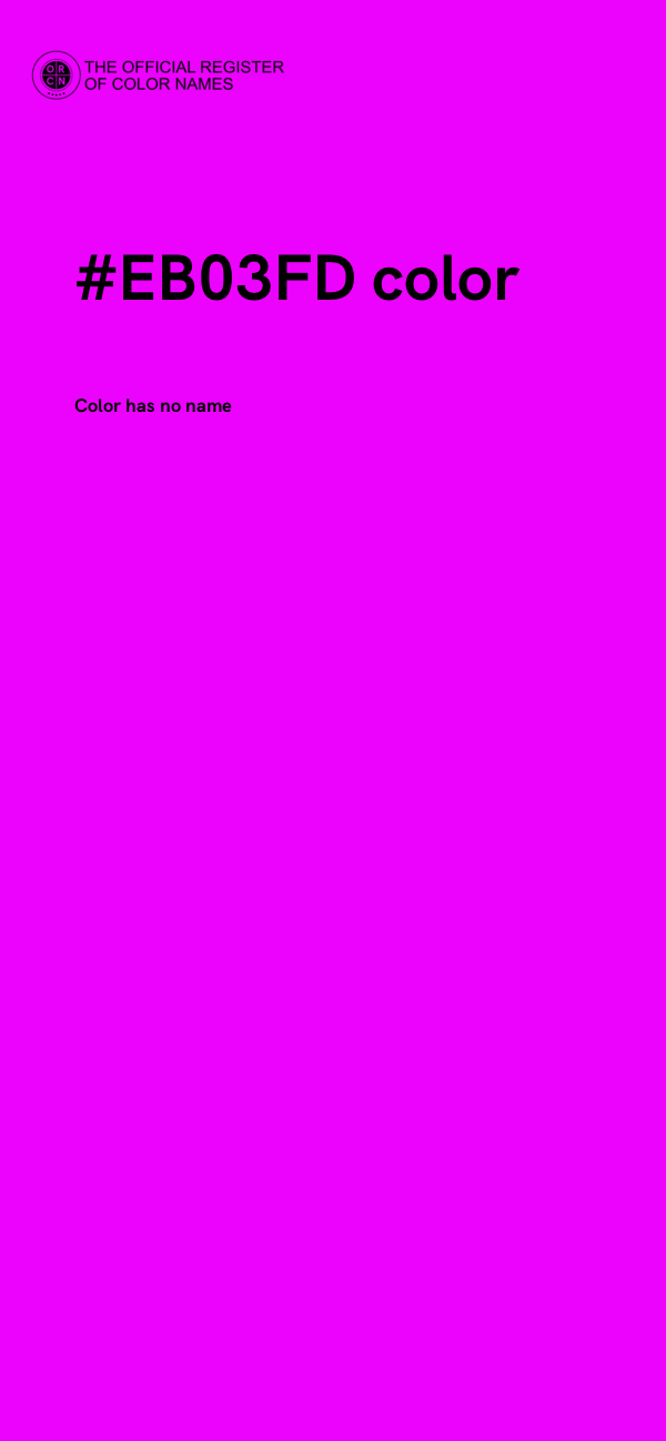 #EB03FD color image