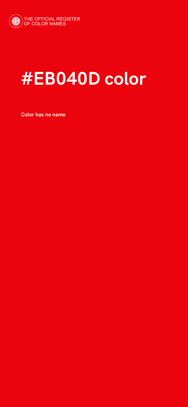 #EB040D color image