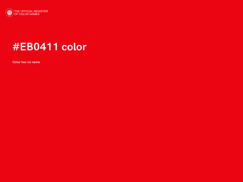 #EB0411 color image
