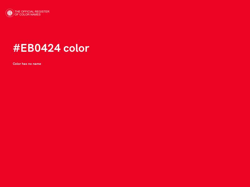 #EB0424 color image
