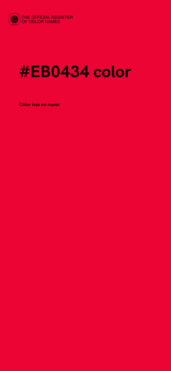 #EB0434 color image
