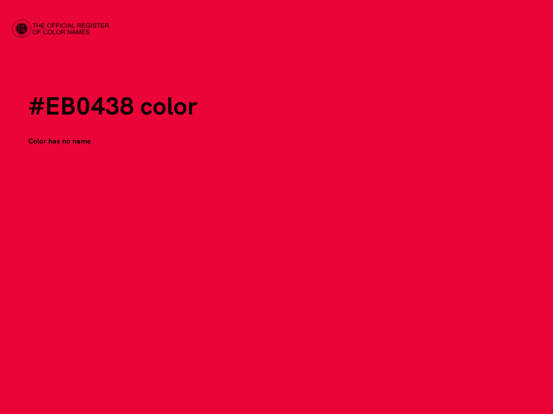 #EB0438 color image