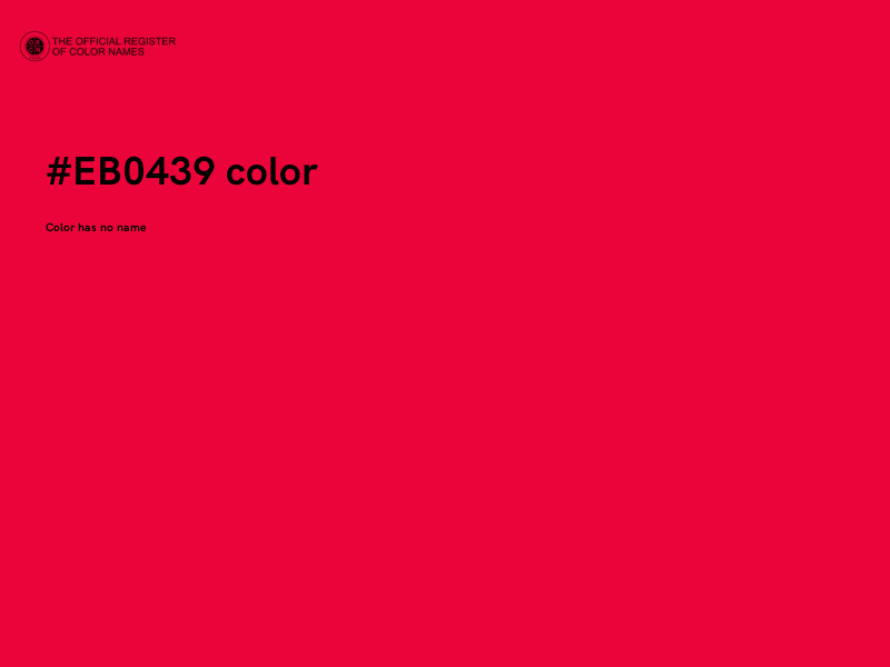 #EB0439 color image