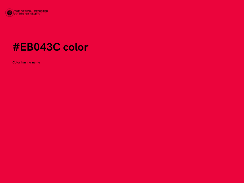 #EB043C color image