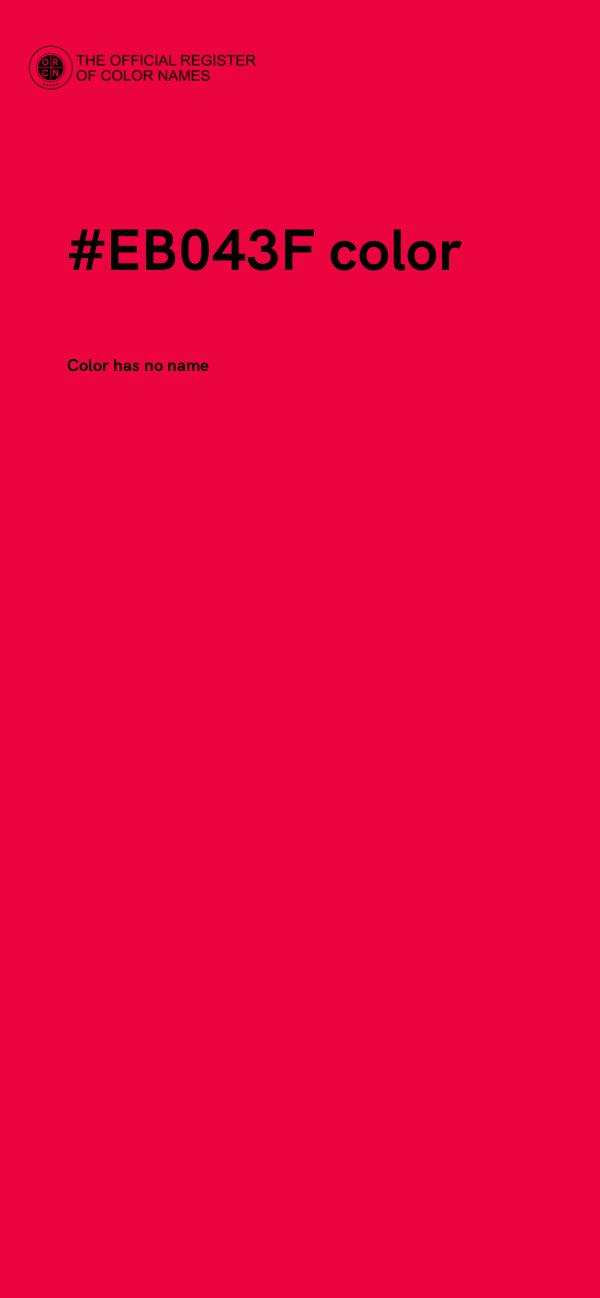 #EB043F color image