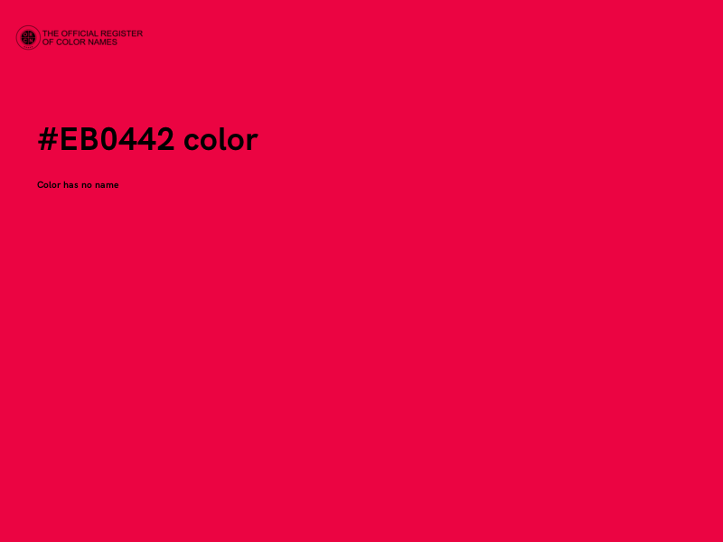 #EB0442 color image