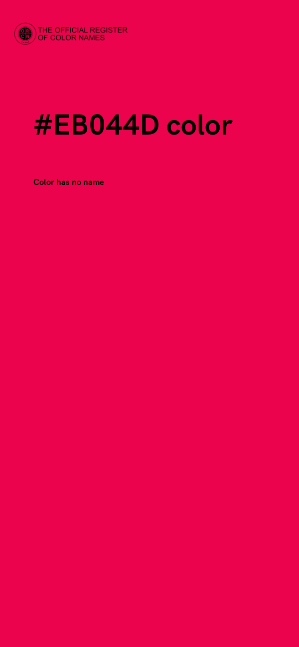 #EB044D color image