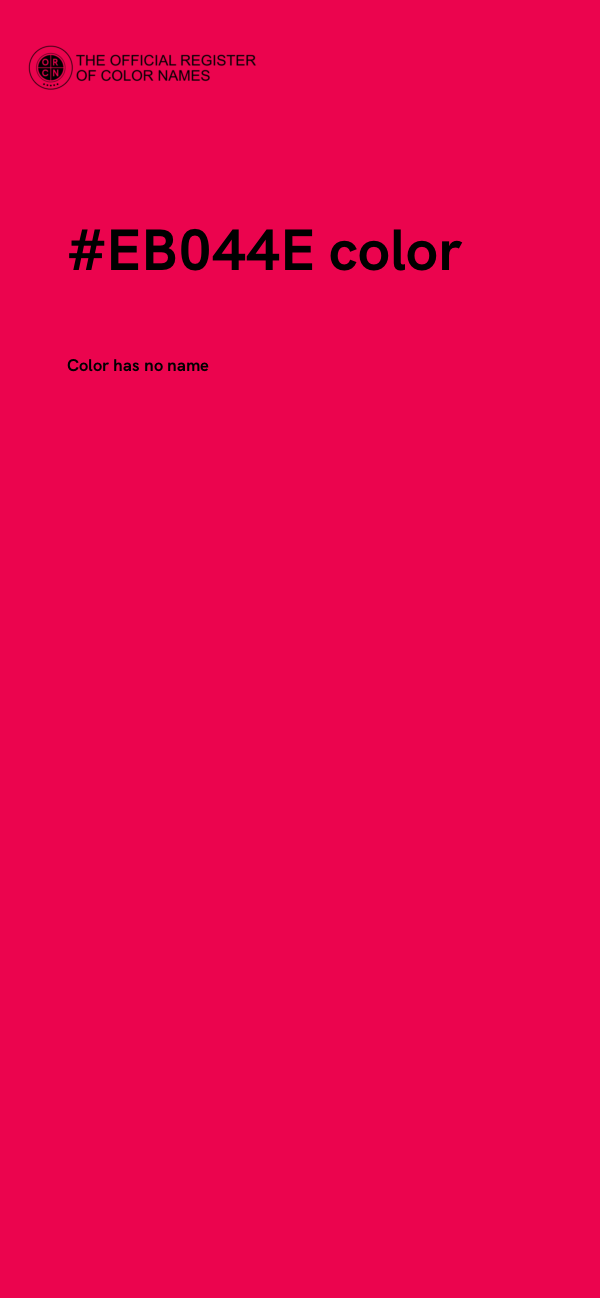 #EB044E color image