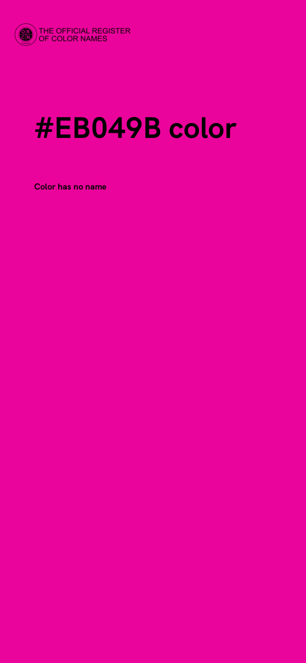 #EB049B color image