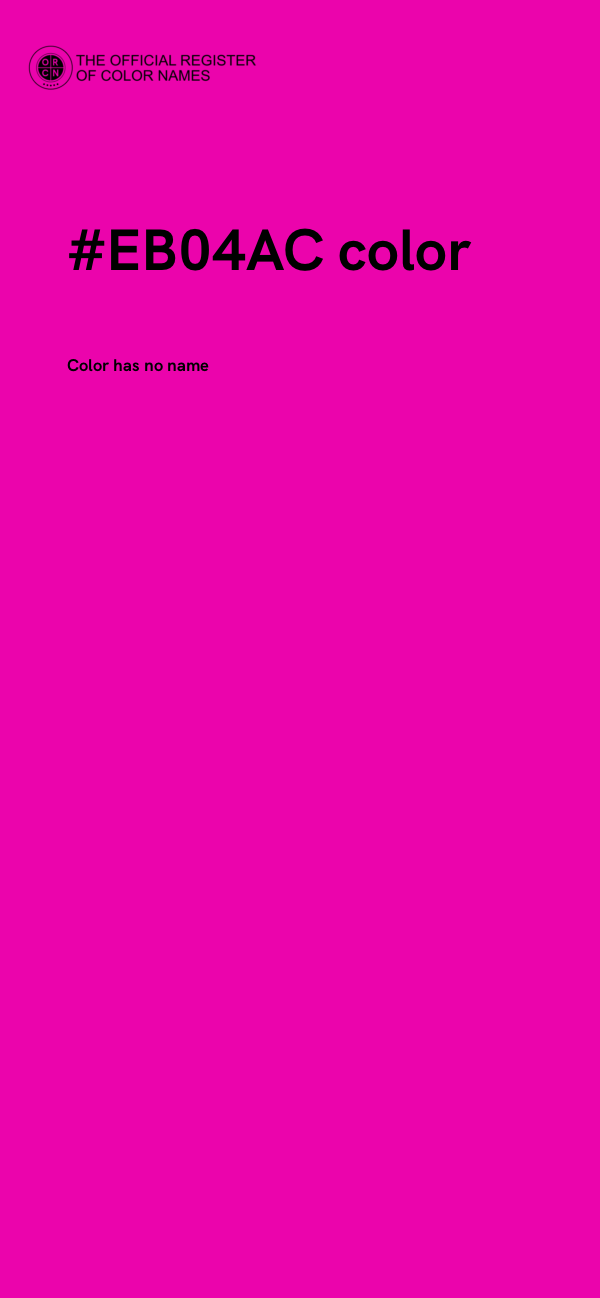 #EB04AC color image