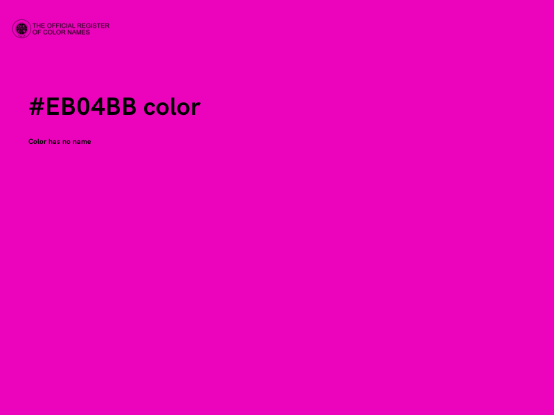 #EB04BB color image