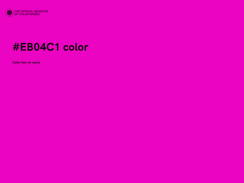 #EB04C1 color image