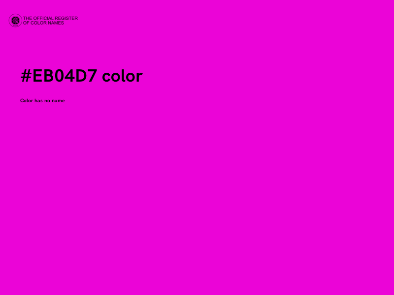 #EB04D7 color image