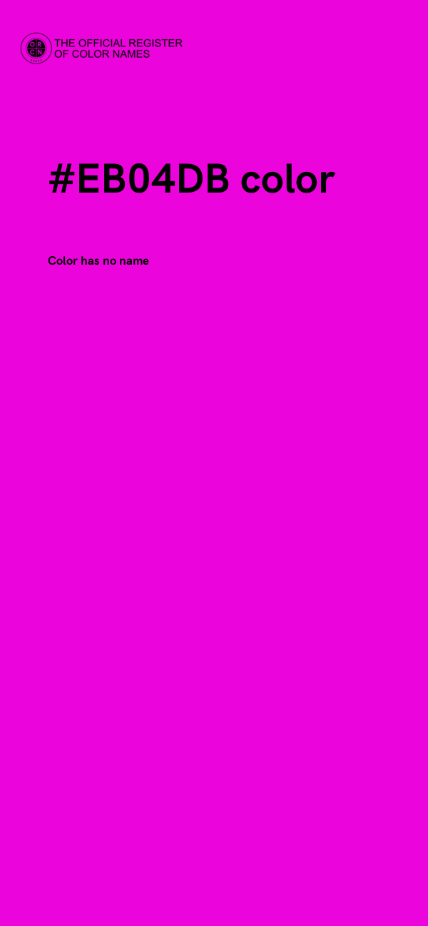 #EB04DB color image