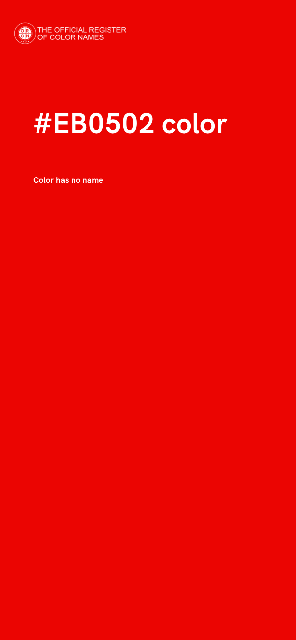 #EB0502 color image