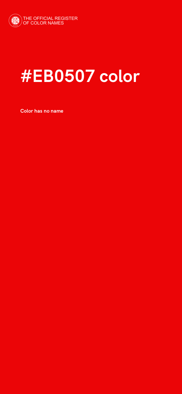 #EB0507 color image