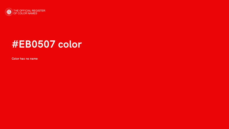 #EB0507 color image