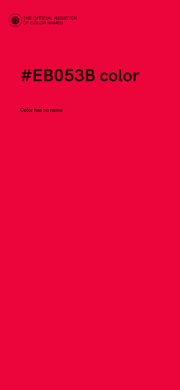 #EB053B color image