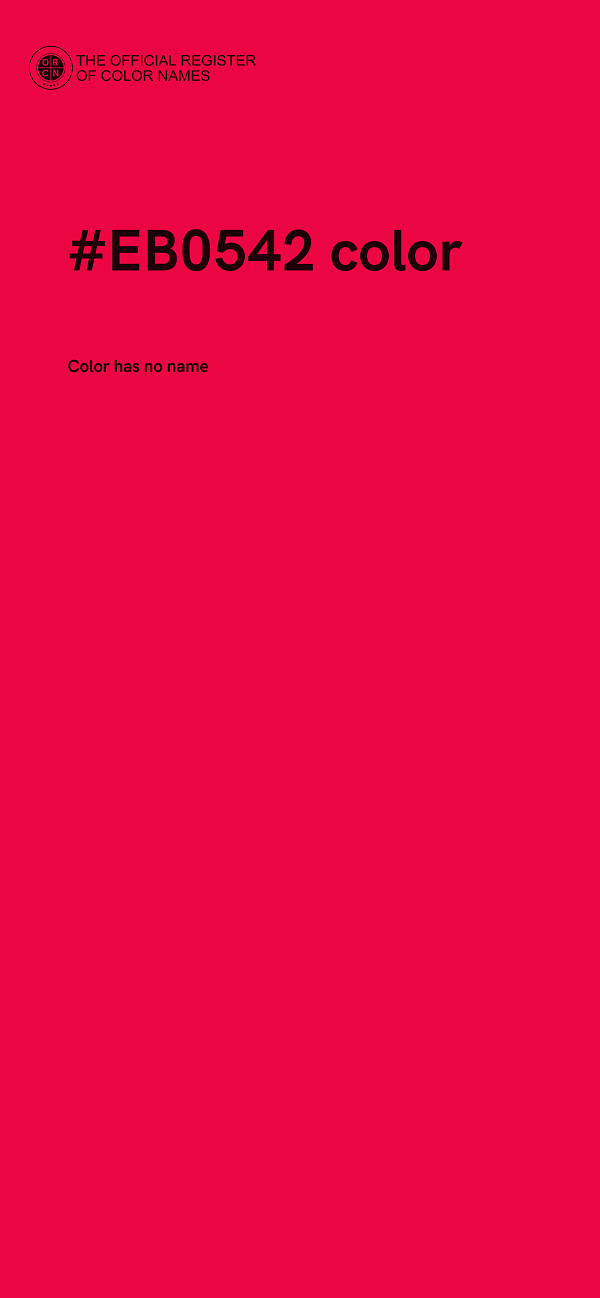 #EB0542 color image