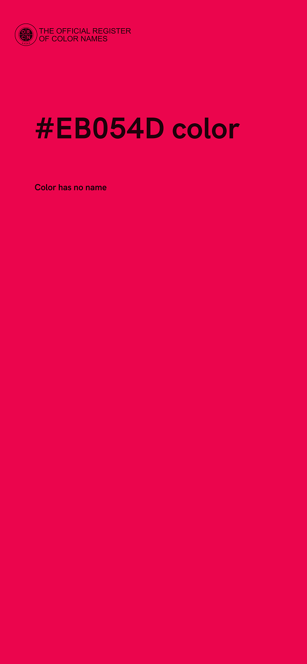 #EB054D color image