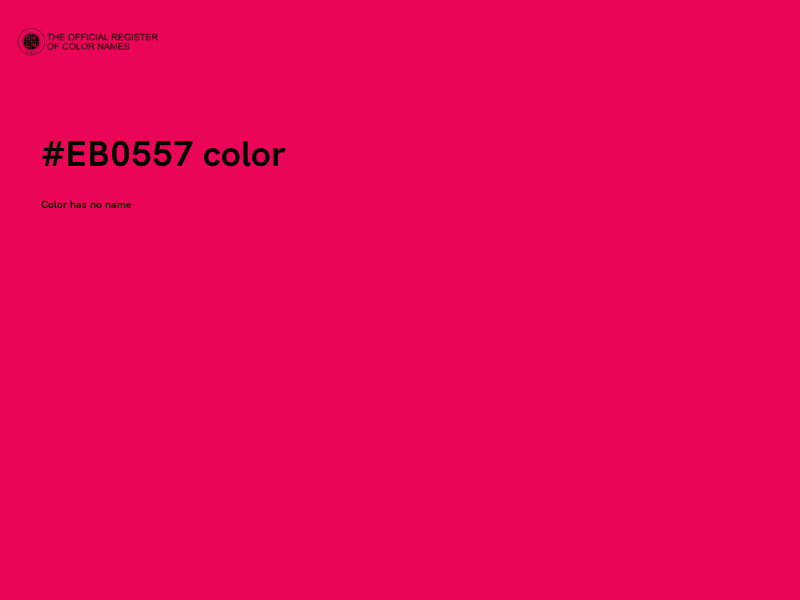 #EB0557 color image