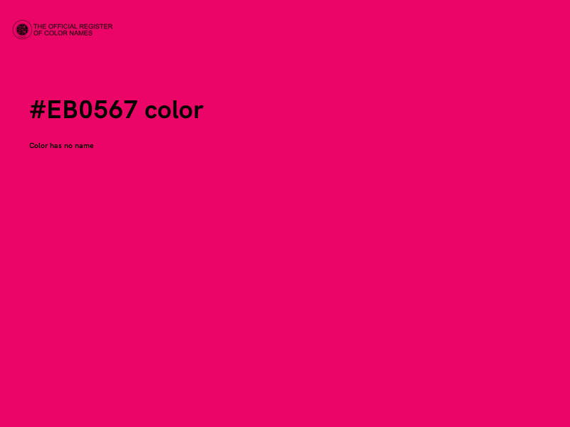 #EB0567 color image