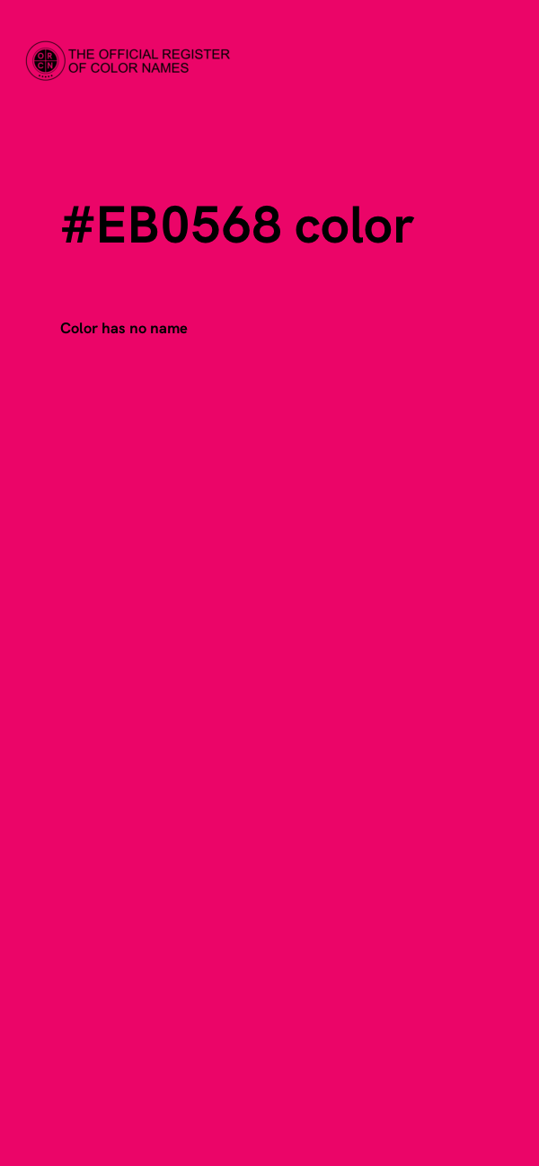 #EB0568 color image