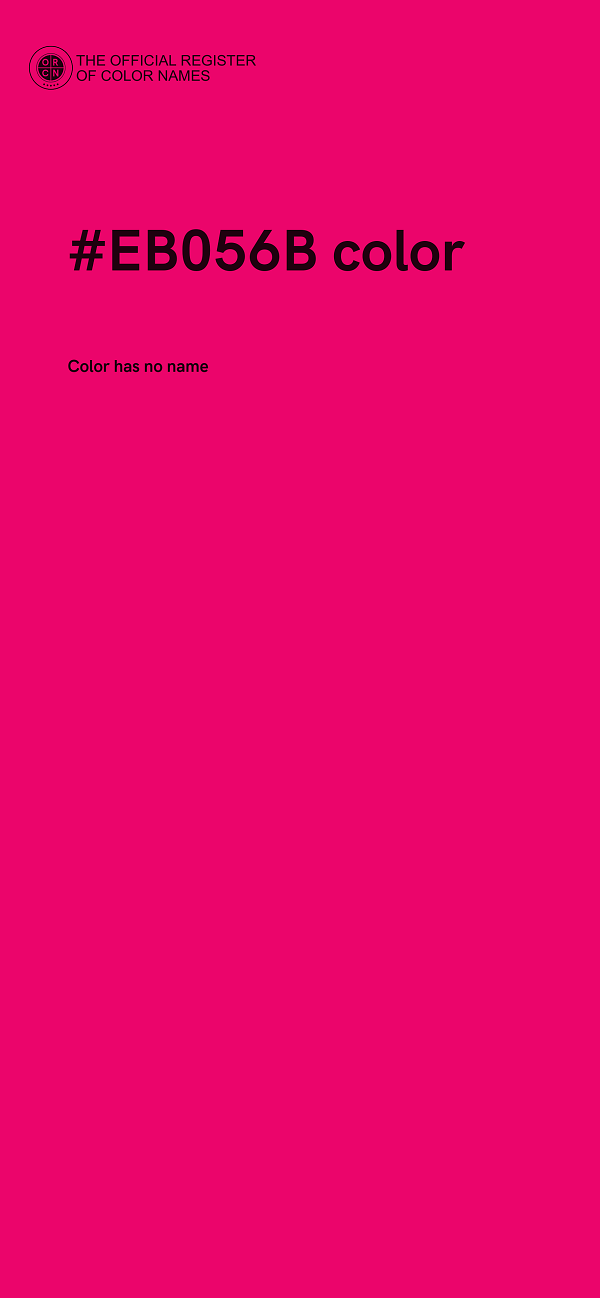 #EB056B color image