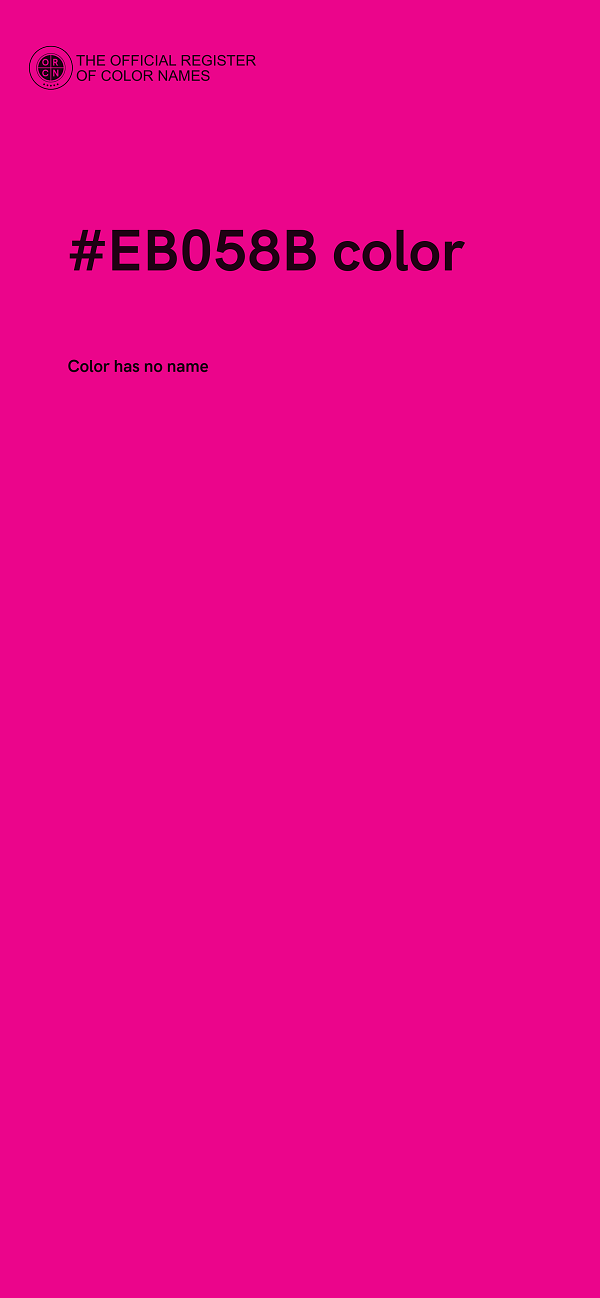 #EB058B color image