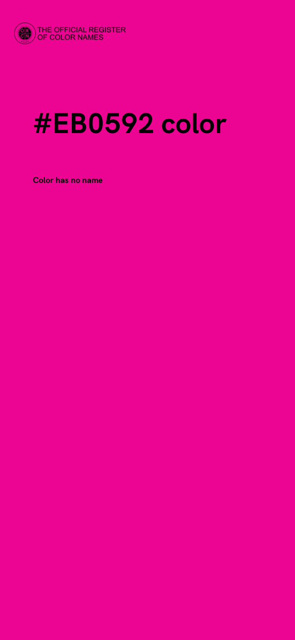 #EB0592 color image