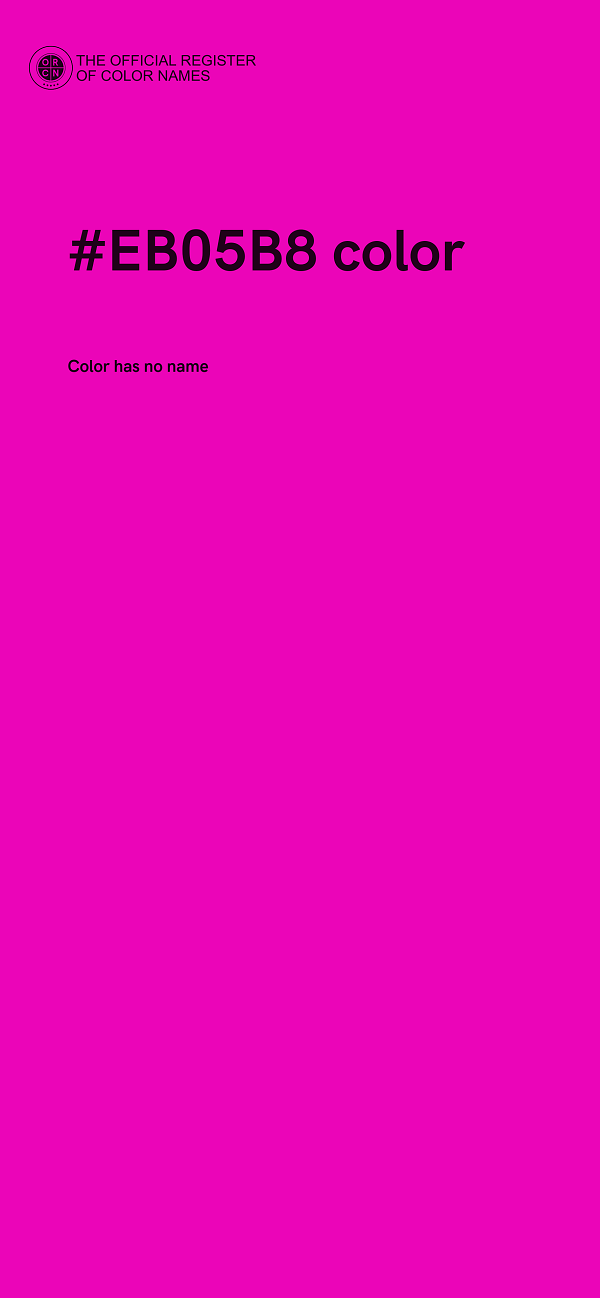 #EB05B8 color image