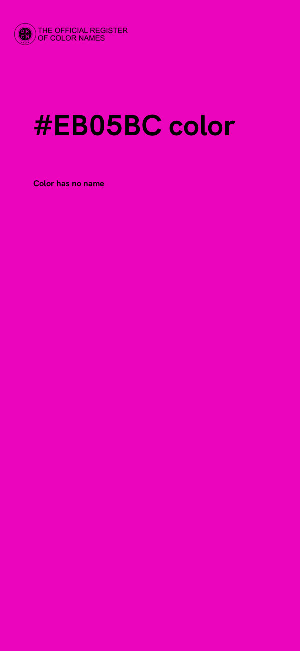 #EB05BC color image