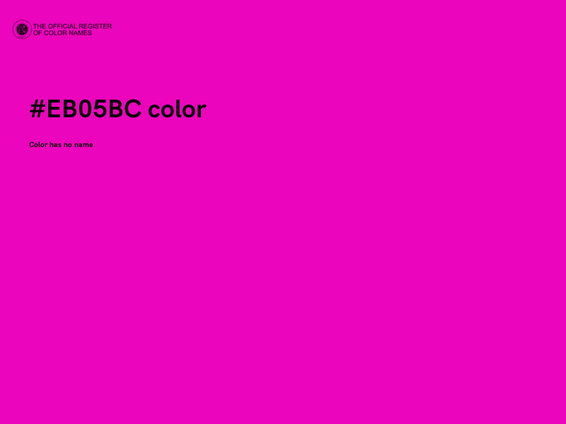 #EB05BC color image
