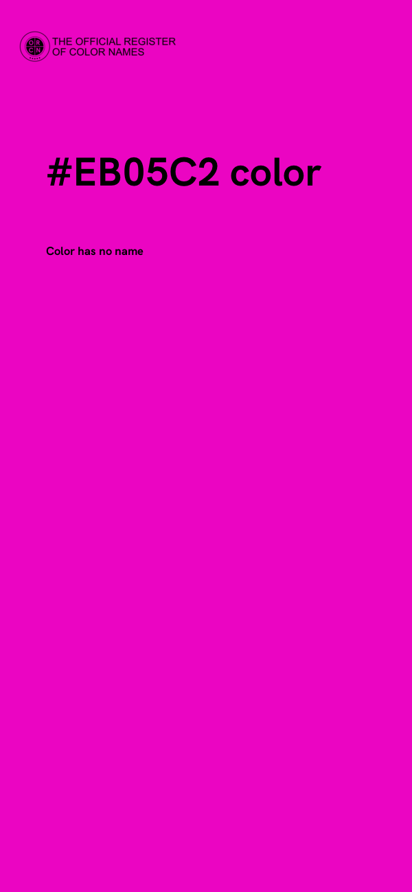 #EB05C2 color image