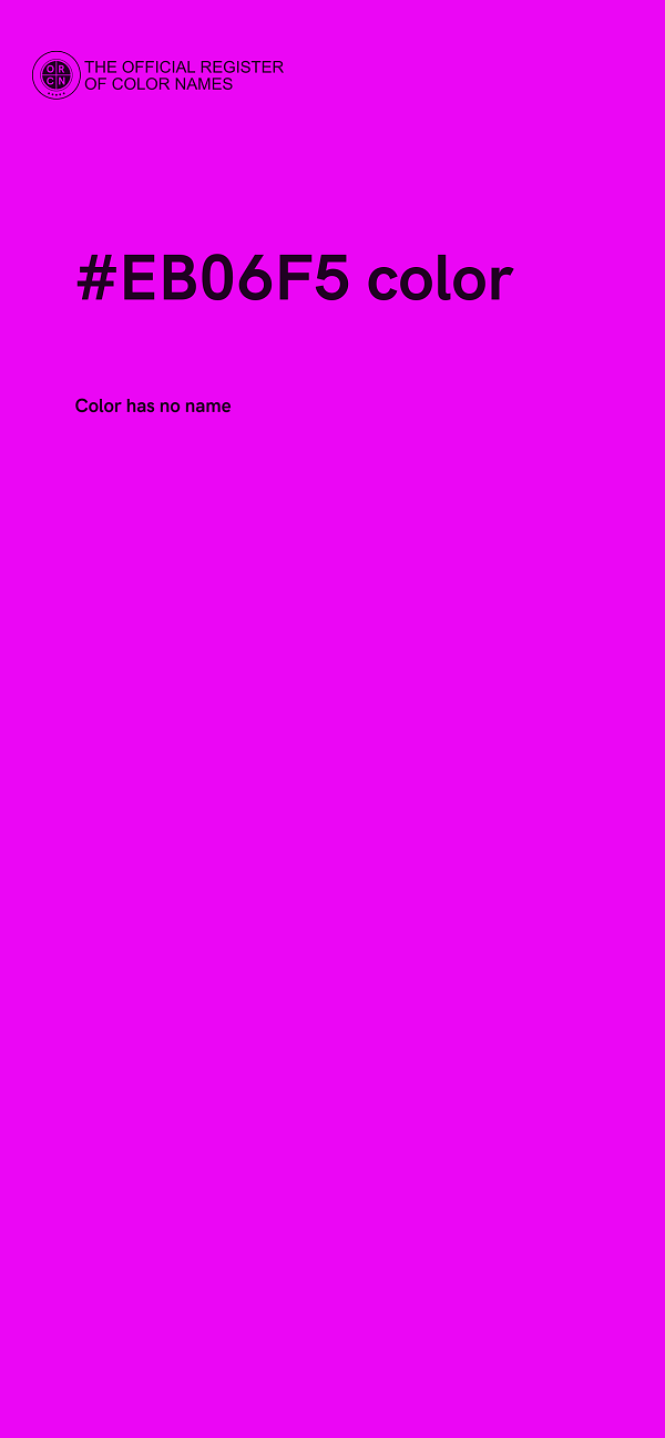 #EB06F5 color image