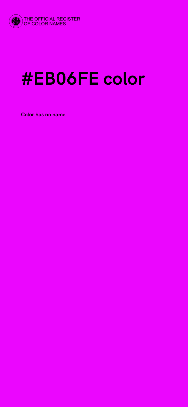 #EB06FE color image