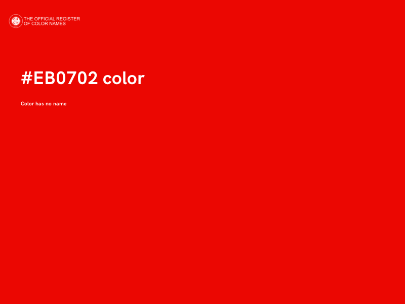 #EB0702 color image