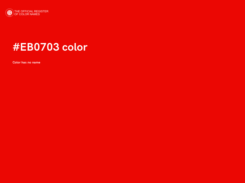 #EB0703 color image