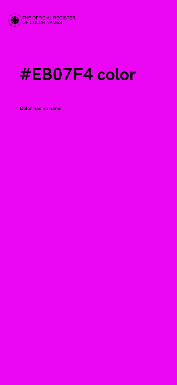 #EB07F4 color image