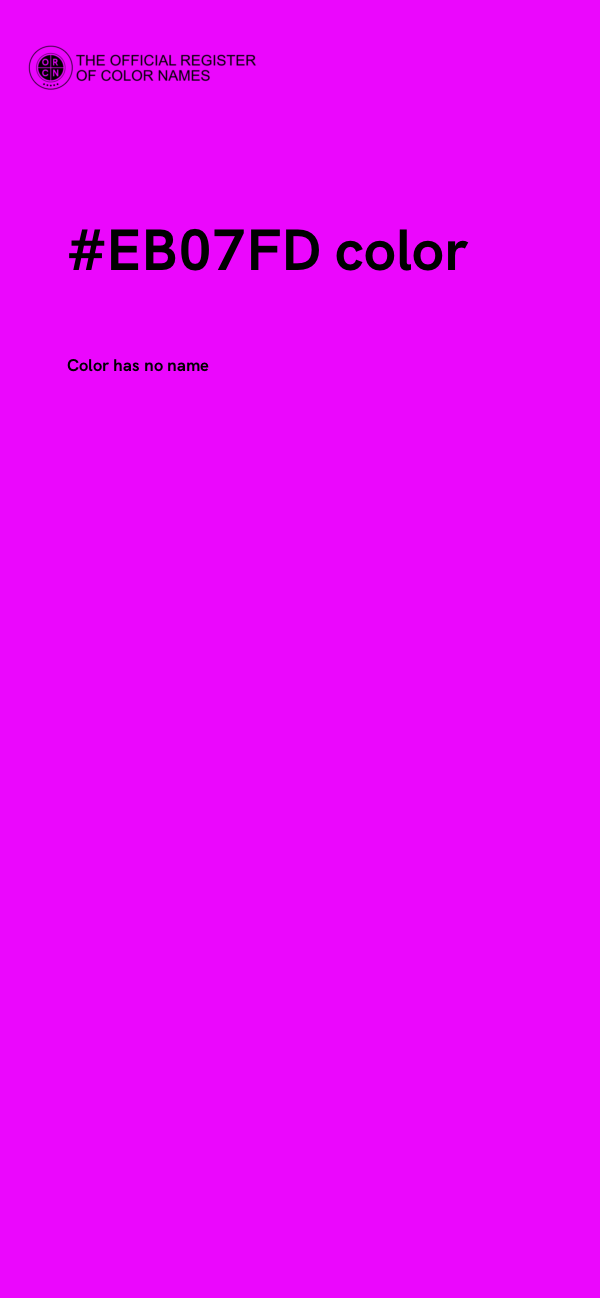 #EB07FD color image