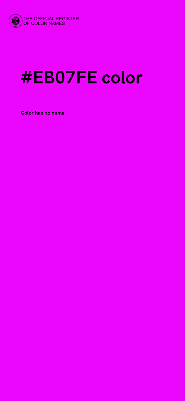 #EB07FE color image