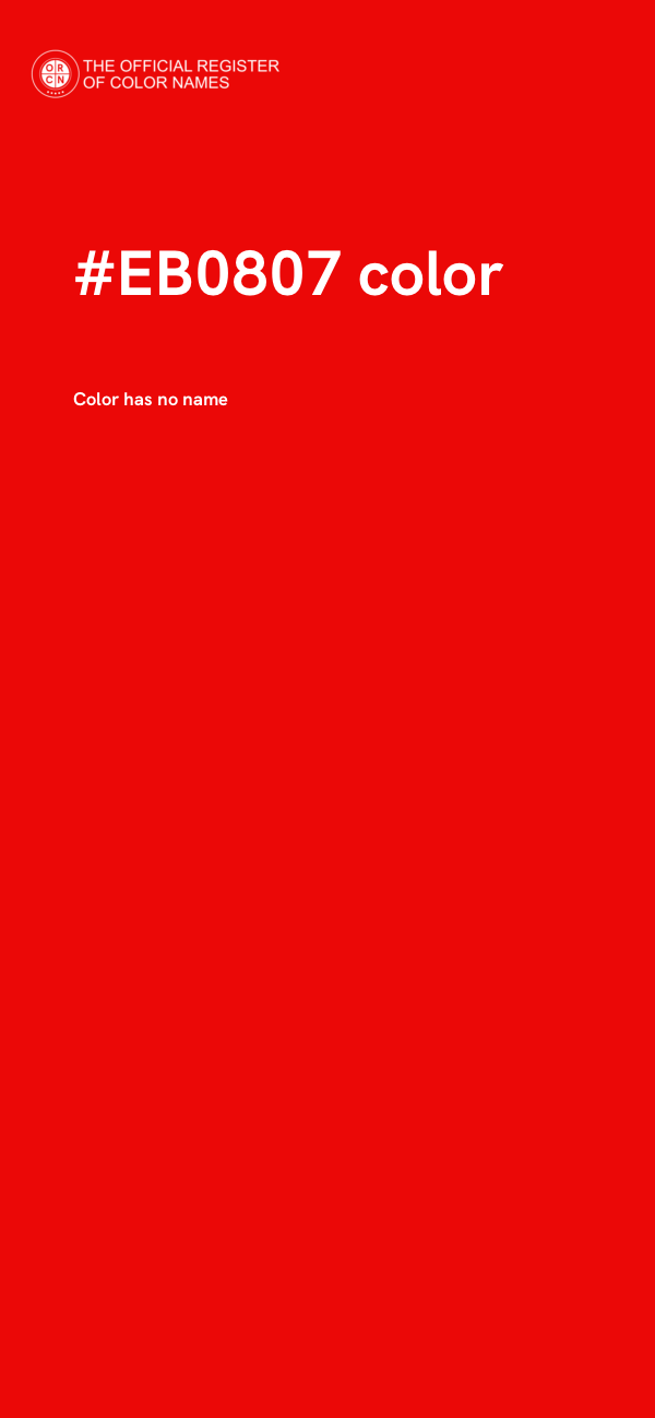 #EB0807 color image