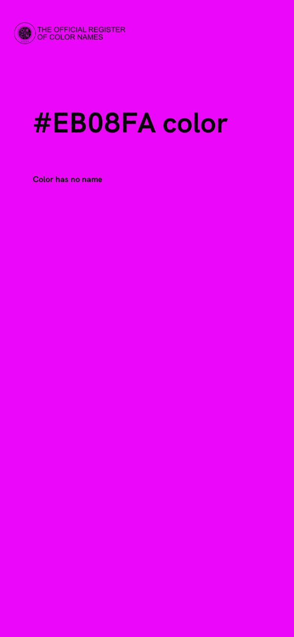 #EB08FA color image