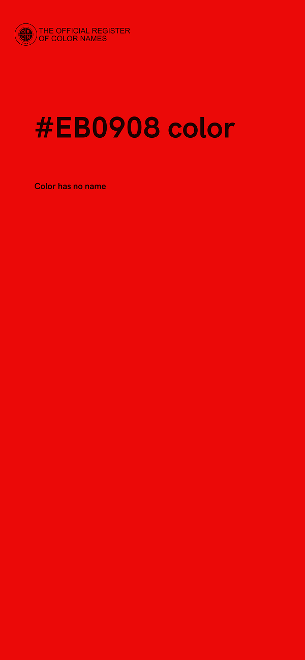 #EB0908 color image