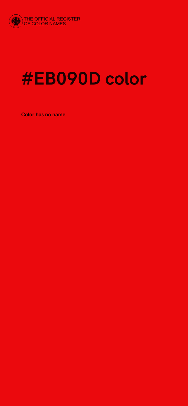 #EB090D color image